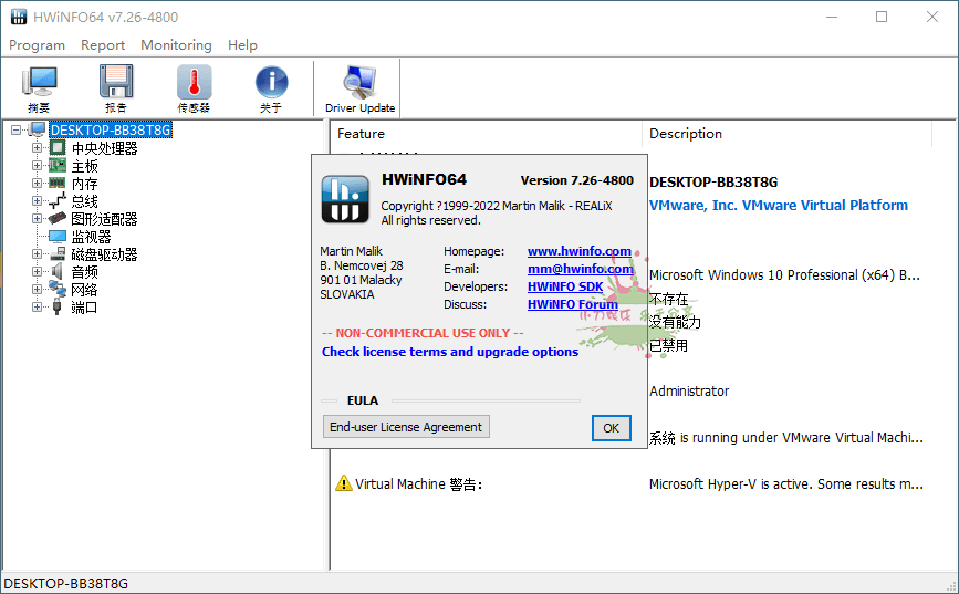 HWiNFO硬件检测工具v7.62绿色版 配图03