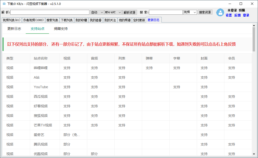 闪豆多平台视频下载器v4.0.0绿色版 配图01